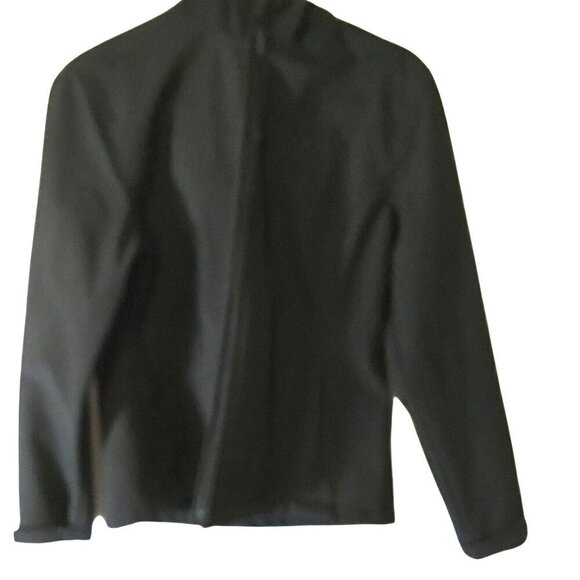 Dutch Harbor Gear Rain Jacket Women's Sz Large Softshell Fur-Trim Hooded Black - Picture 3 of 12